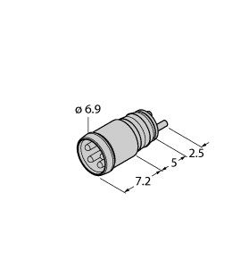 M8 x 1 / Ø 8 mmԲͽӲ ESP4SLͼƬ