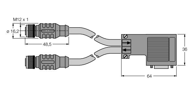 PROFIBUS RKSW-D9-RKSW-451-0.3M-0.3MͼƬ